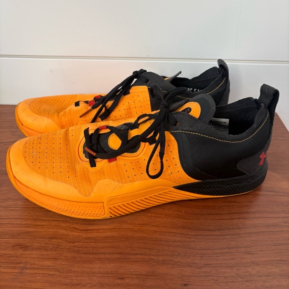 UA Under Armour Men’s Tribase Reps Cross Training Gym Sneakers Black Orange Sz 9 - Picture 1 of 9